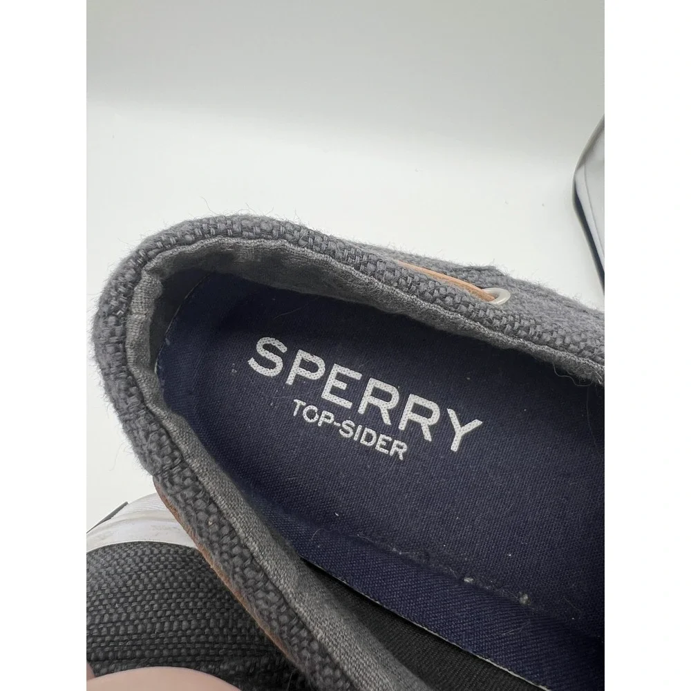 Sperry Top-Sider Men's Canvas Boat Shoes STS19242 Dark Grey US 9 EUR 42